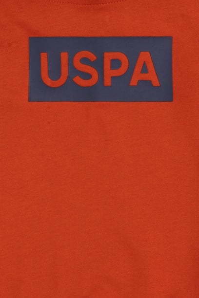 Erkek Çocuk Kiremit Kapüşonlu Sweatshirt