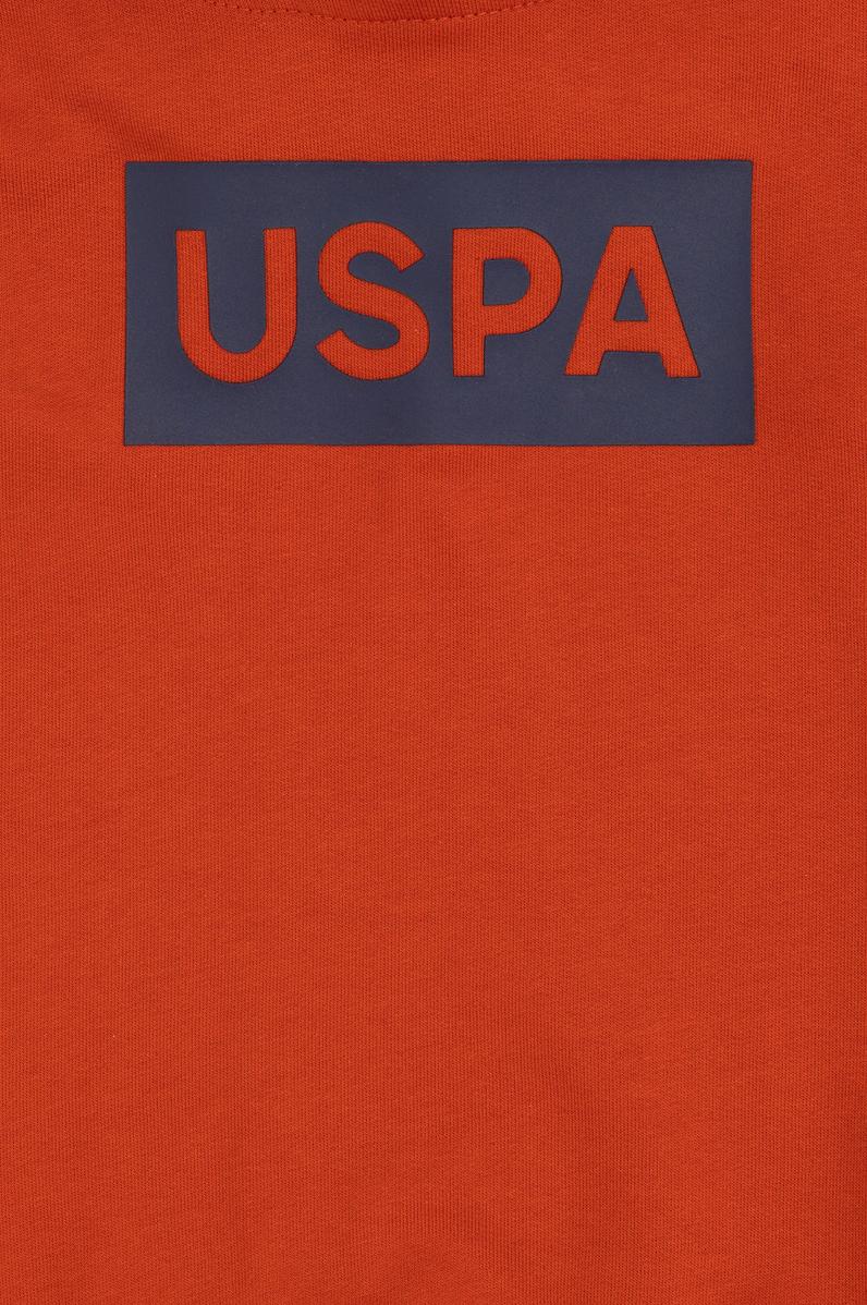 Erkek Çocuk Kiremit Kapüşonlu Sweatshirt