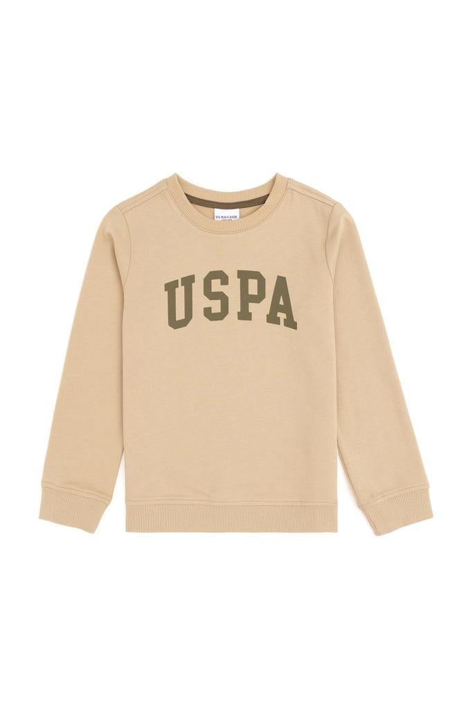 Erkek Çocuk Kum Basic Bisiklet Yaka Sweatshirt