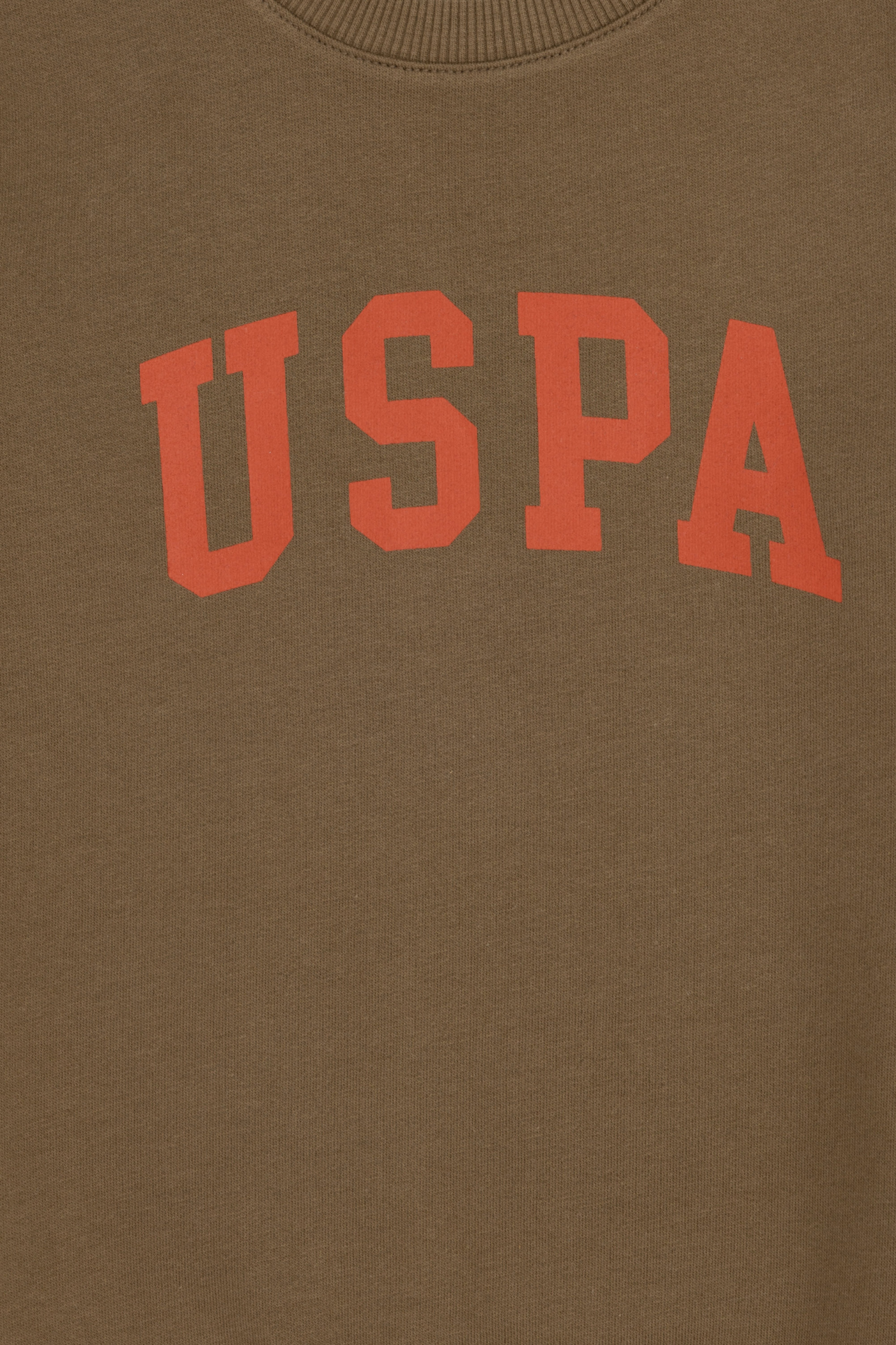 Erkek Çocuk Haki Basic Bisiklet Yaka Sweatshirt