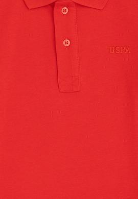 Erkek Çocuk Kırmızı Basic Polo Yaka Sweatshirt - 50293745013