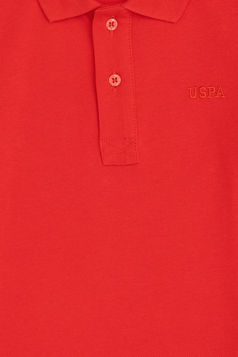 Erkek Çocuk Kırmızı Basic Polo Yaka Sweatshirt - 50293745013