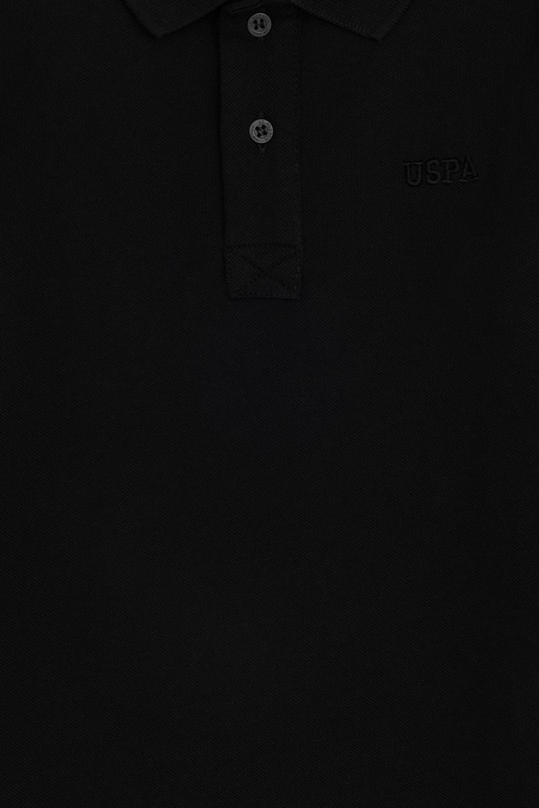 Erkek Çocuk Siyah Basic Polo Yaka Sweatshirt - 50293745035