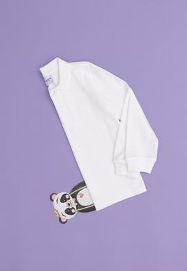 Erkek Çocuk Beyaz Basic Polo Yaka Sweatshirt - 50293745002