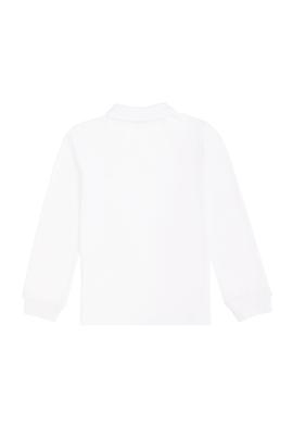 Erkek Çocuk Beyaz Basic Polo Yaka Sweatshirt - 50293745002
