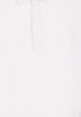 Erkek Çocuk Beyaz Basic Polo Yaka Sweatshirt - 50293745002