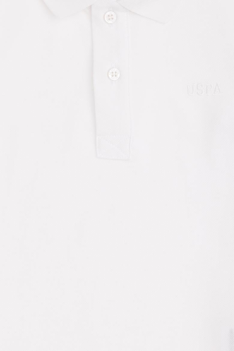 Erkek Çocuk Beyaz Basic Polo Yaka Sweatshirt - 50293745002