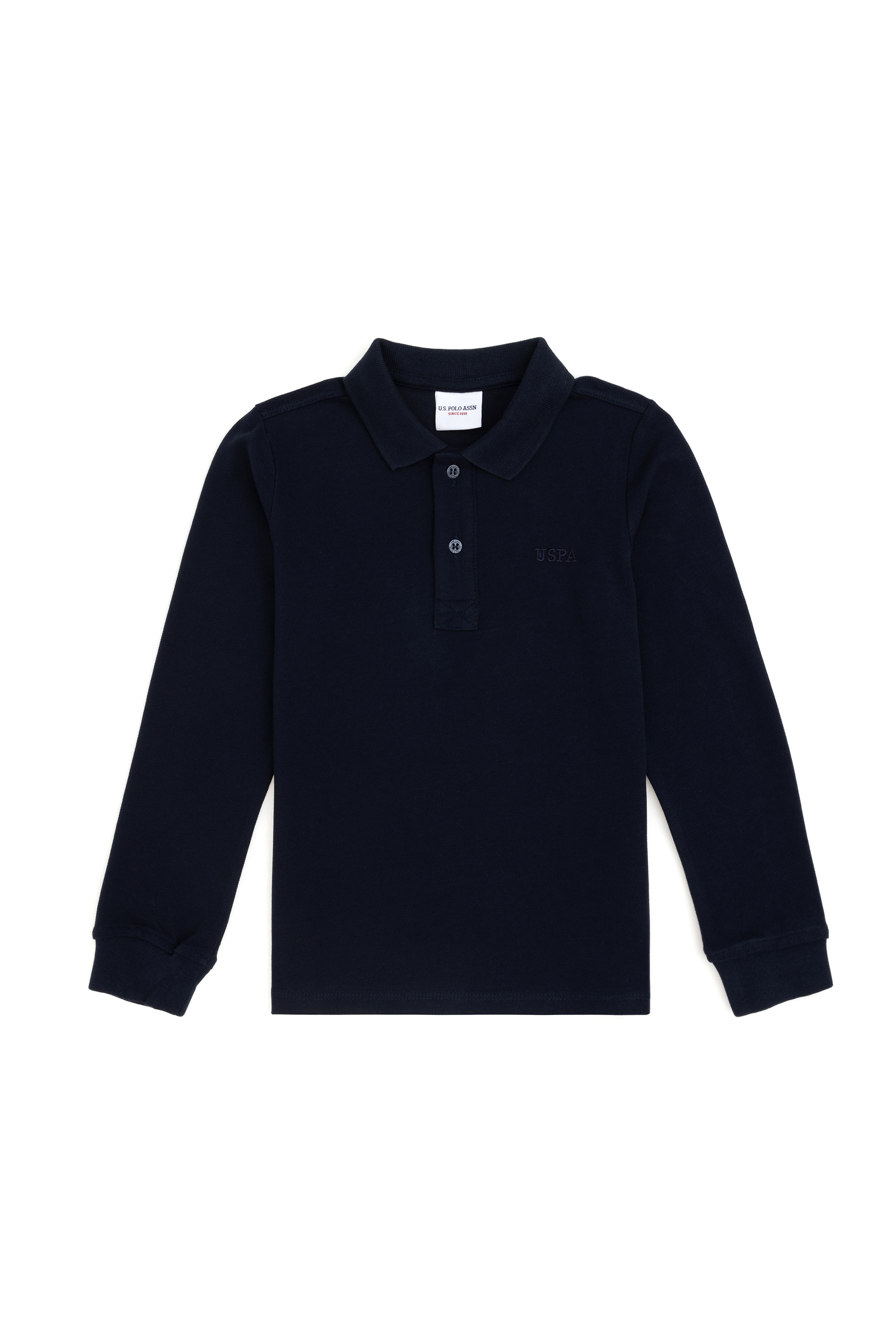 Erkek Çocuk Lacivert Basic Polo Yaka Tişört - Image 1