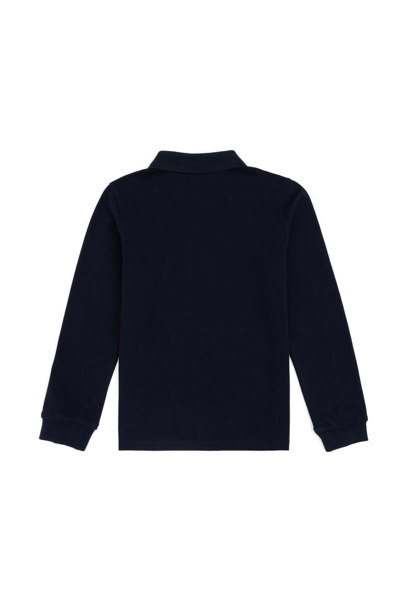 Erkek Çocuk Lacivert Basic Polo Yaka Tişört - 50293745024