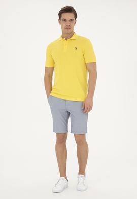 Erkek Sarı Basic Tişört - 50279573212