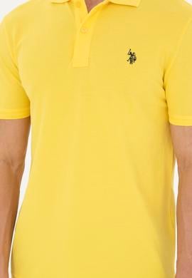 Erkek Sarı Basic Tişört - 50279573212