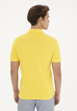 Erkek Sarı Basic Tişört - 50279573212