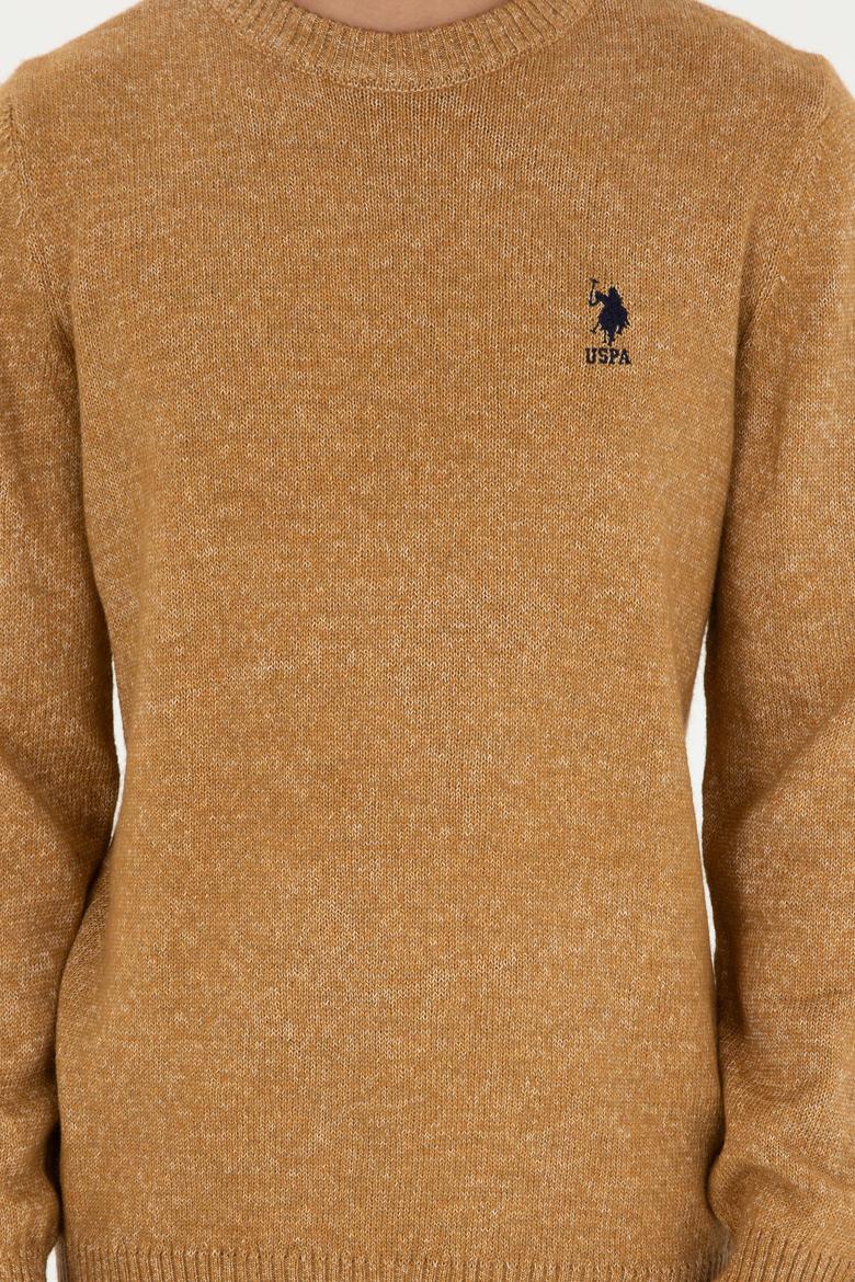 Erkek Taba Bisiklet Yaka Triko Kazak - 50256668016