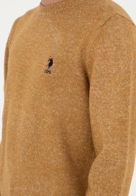 Erkek Taba Bisiklet Yaka Triko Kazak - 50256668016