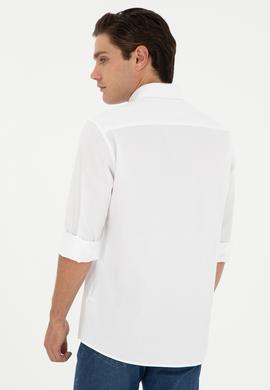 Erkek Beyaz Uzun Kollu Gömlek - 50291795006