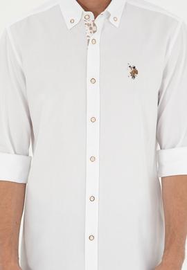 Erkek Beyaz Uzun Kollu Gömlek - 50291795006