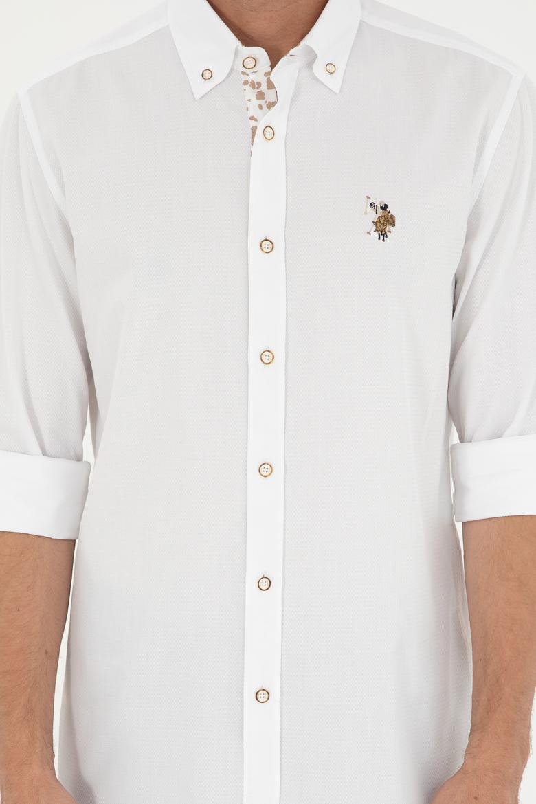 Erkek Beyaz Uzun Kollu Gömlek - 50291795006