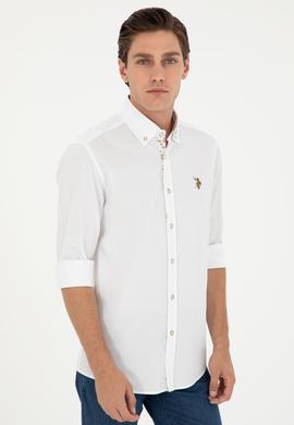 Erkek Beyaz Uzun Kollu Gömlek - 50291795006