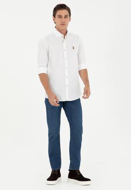 Erkek Beyaz Uzun Kollu Gömlek - 50291795006