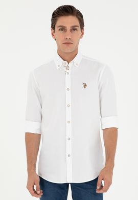 Erkek Beyaz Uzun Kollu Gömlek - 50291795006