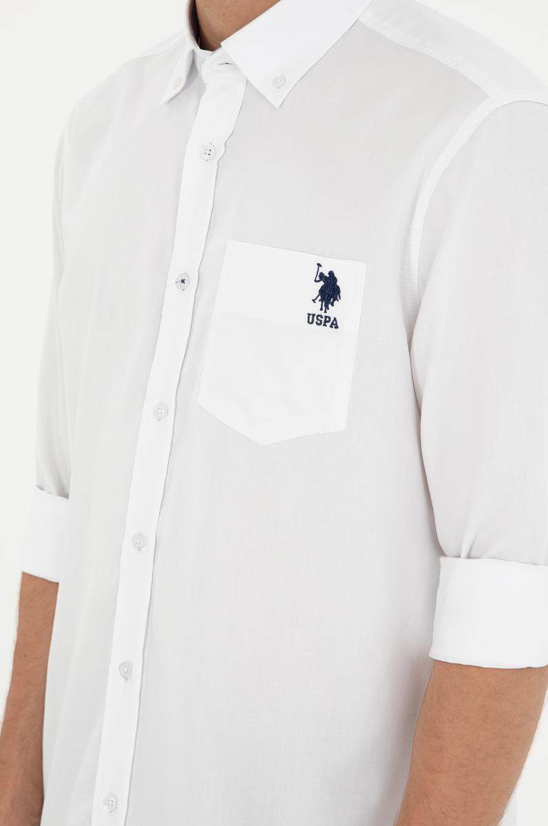 Erkek Beyaz Uzun Kollu Gömlek