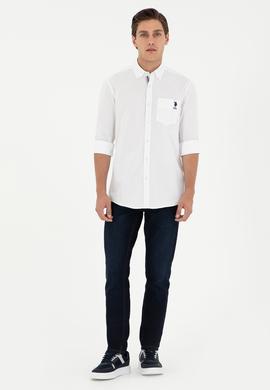 Erkek Beyaz Uzun Kollu Gömlek - 50291237006