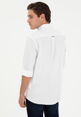 Erkek Beyaz Uzun Kollu Gömlek - 50291237006