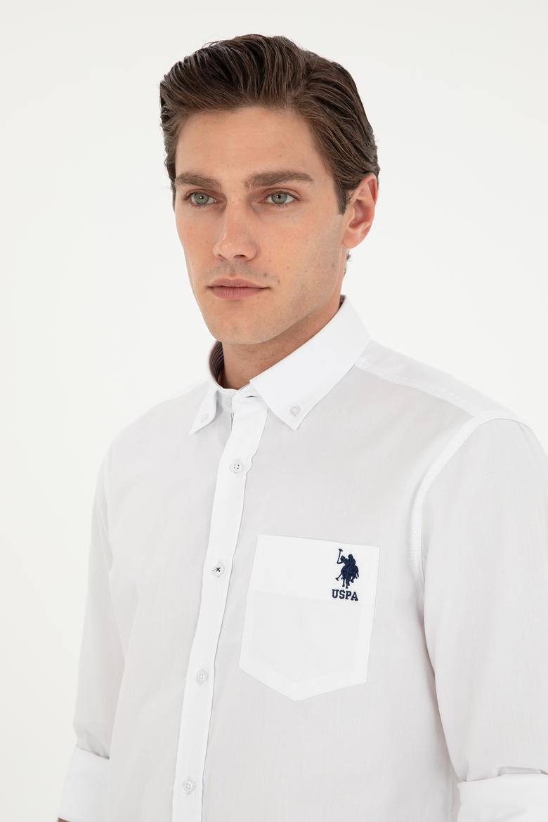 Erkek Beyaz Uzun Kollu Gömlek - 50291237006