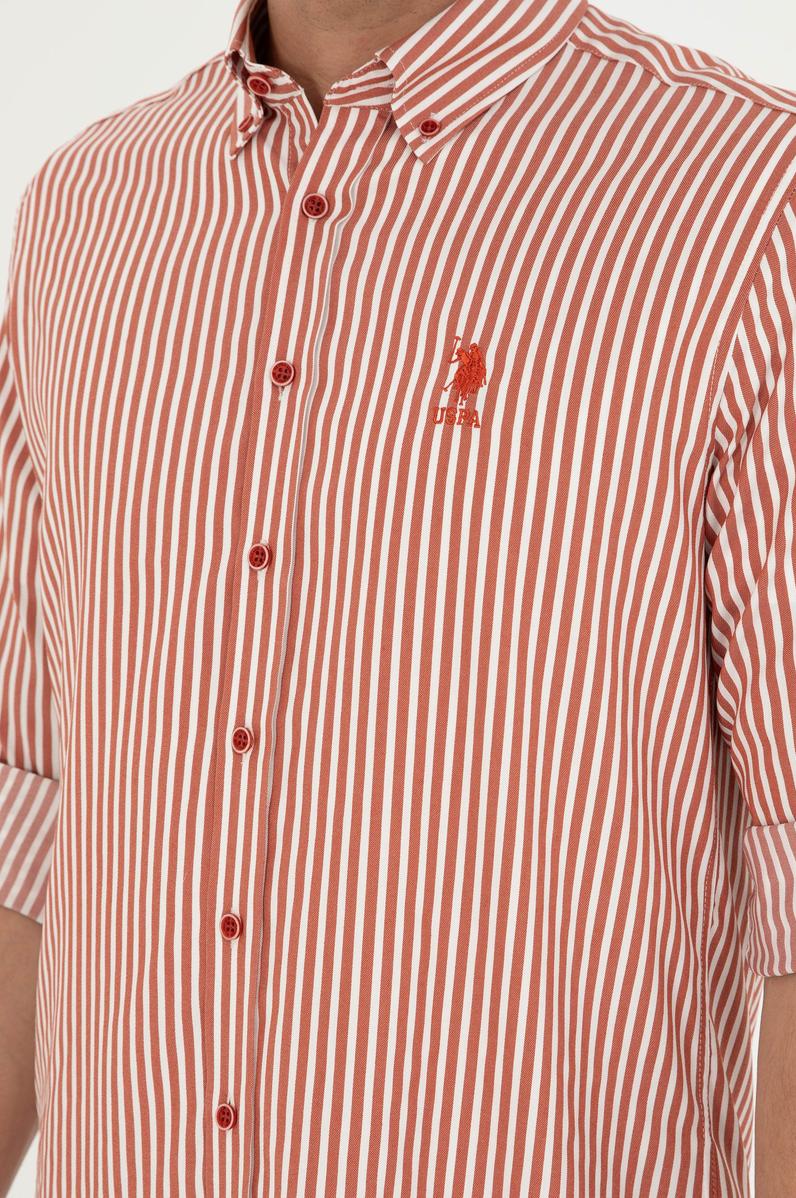 Erkek Kiremit Uzun Kollu Gömlek