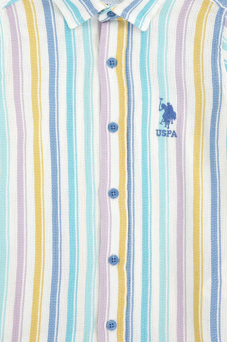 Erkek Çocuk Saks Kısa Kollu Gömlek