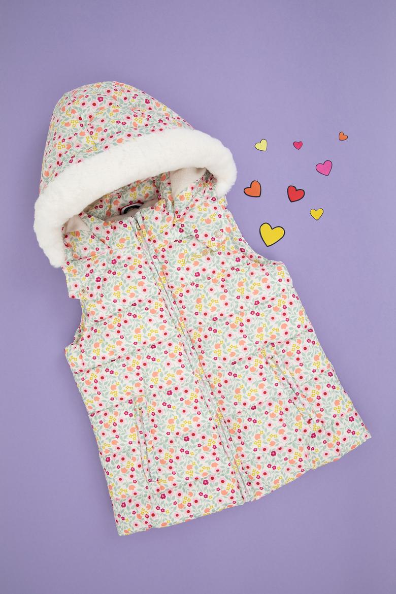 Kız Çocuk Krem Yelek - 50291741006