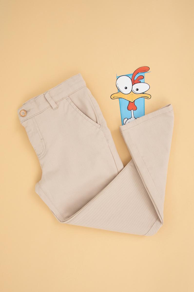 Erkek Çocuk Taş Kanvas Pantolon