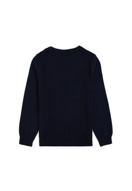 Erkek Çocuk Lacivert Bisiklet Yaka Kazak - 50293025022