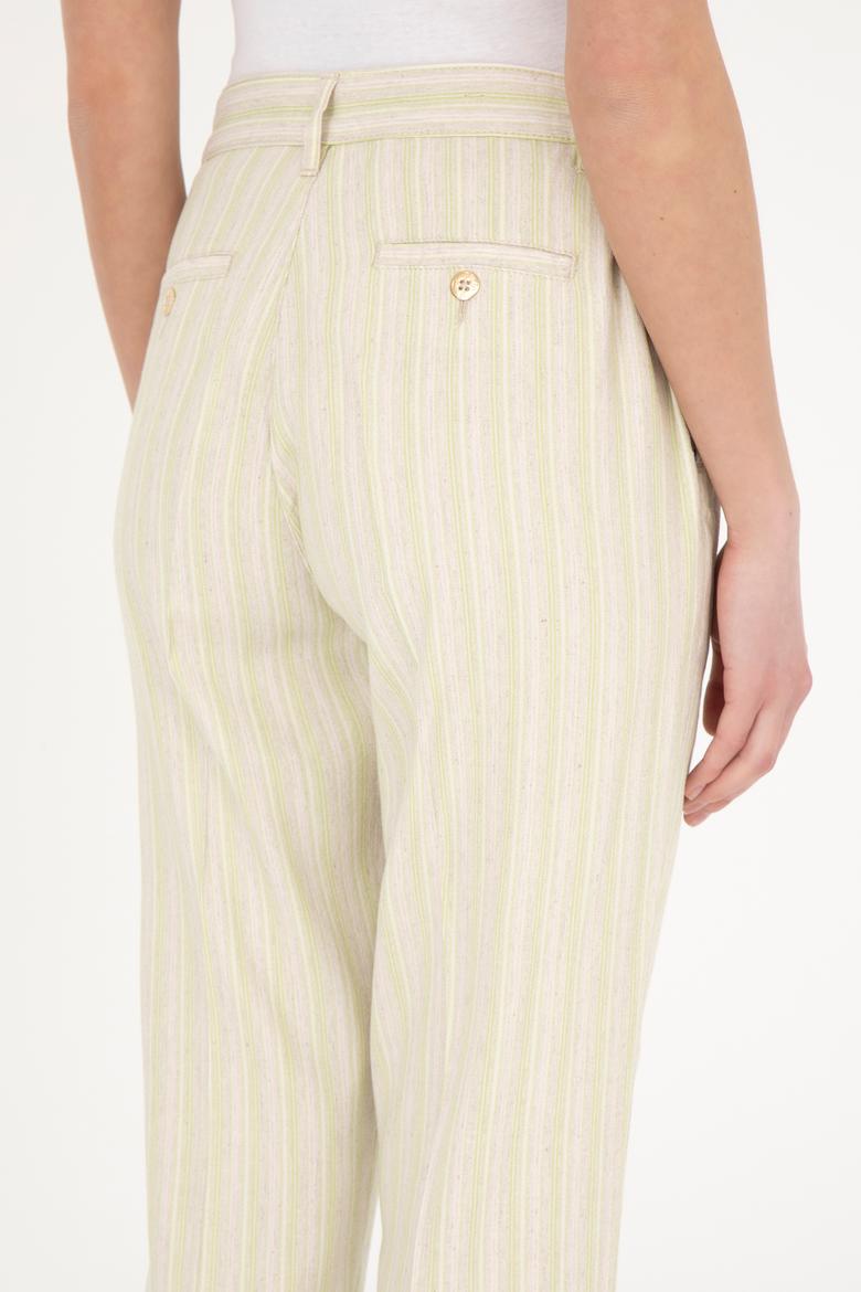 Kadın Fıstık Yeşili Kanvas Pantolon - 50281789017