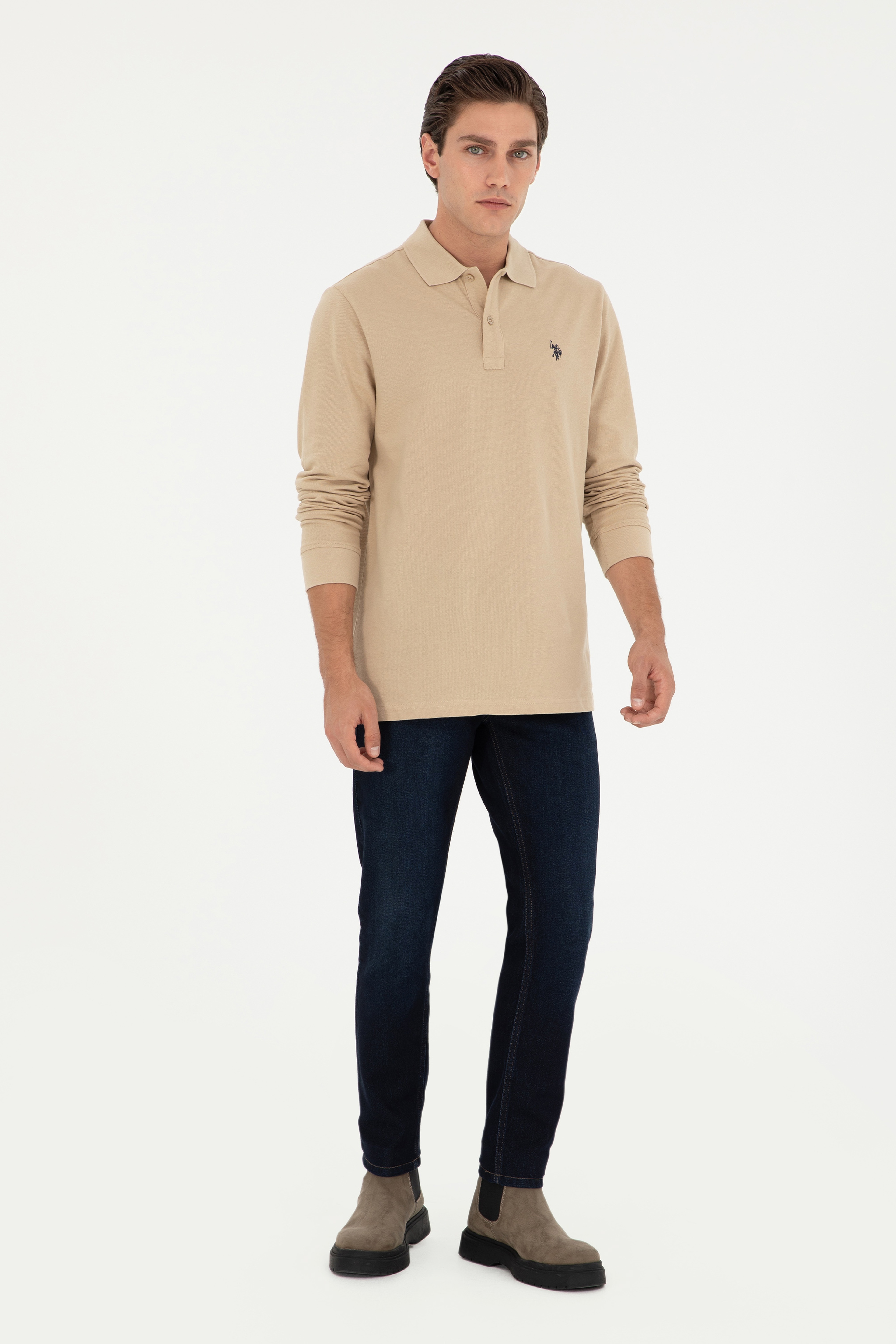 Erkek Kum Basic Sweatshirt - Image 4