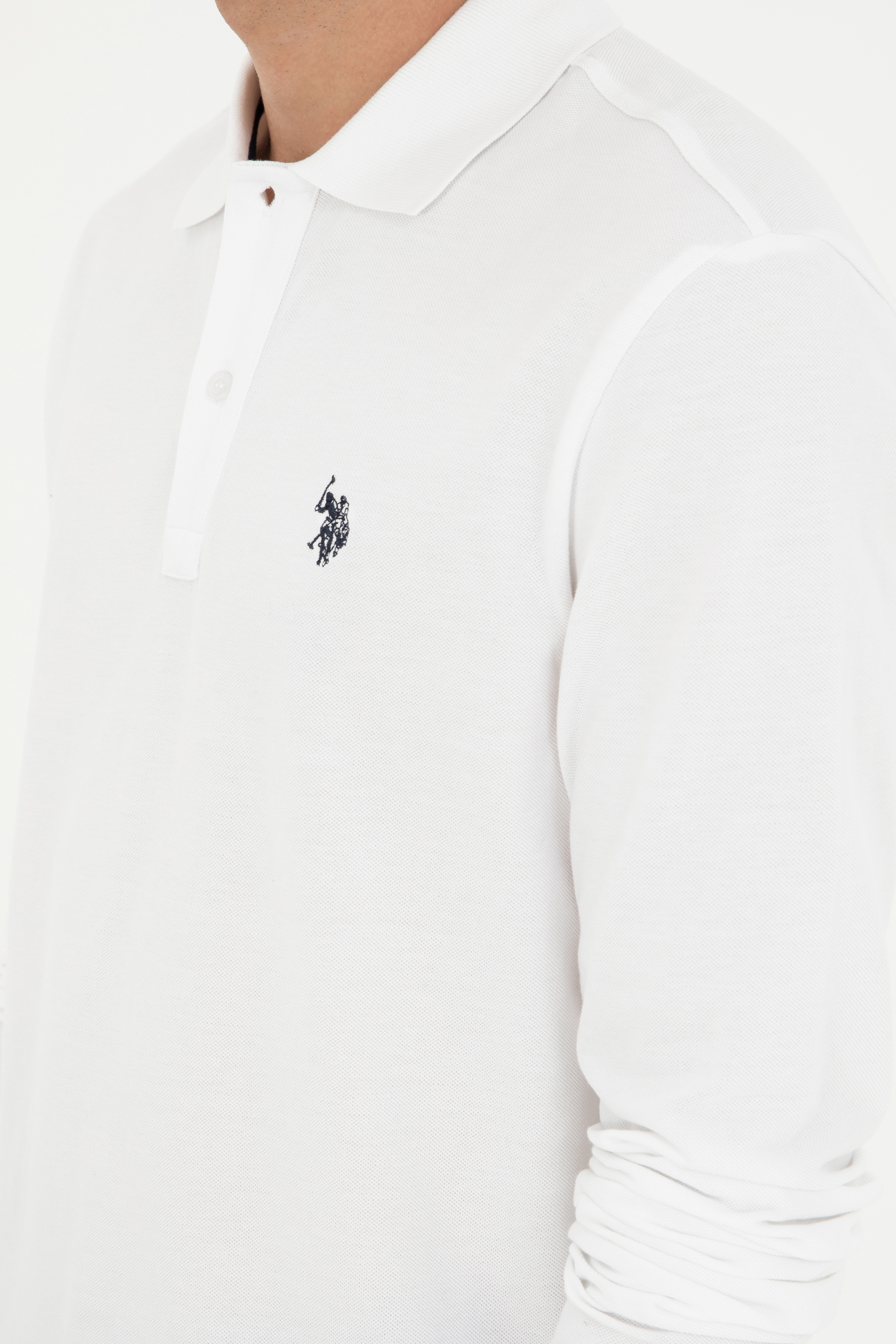 Erkek Beyaz Basic Sweatshirt