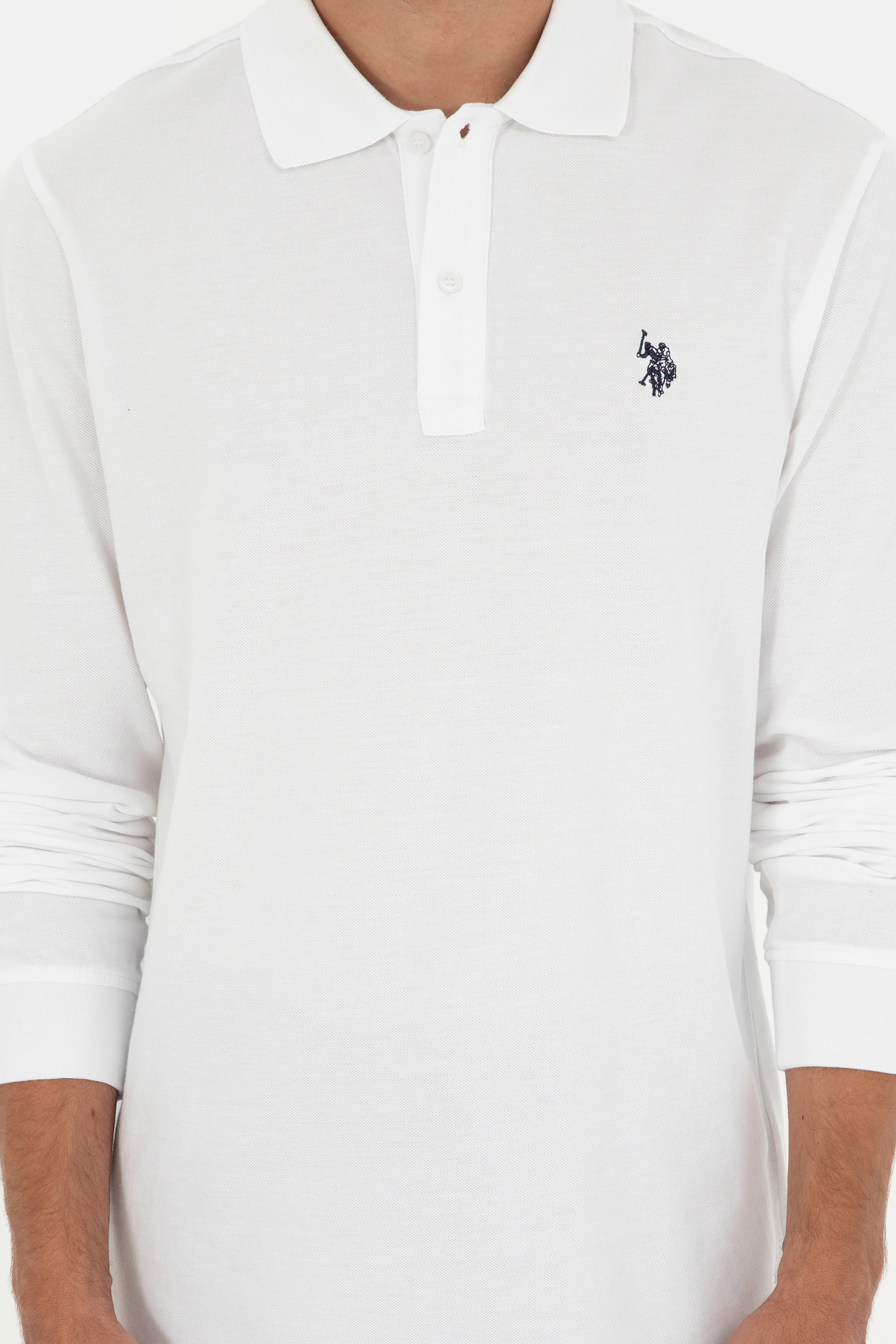 Erkek Beyaz Basic Sweatshirt - Image 6