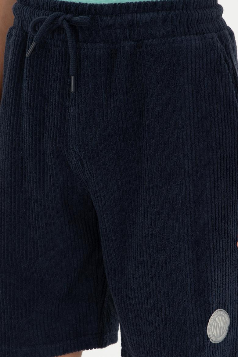 Erkek Lacivert Örme Şort - 50282010027