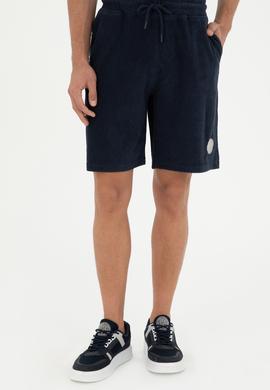 Erkek Lacivert Örme Şort - 50282010027