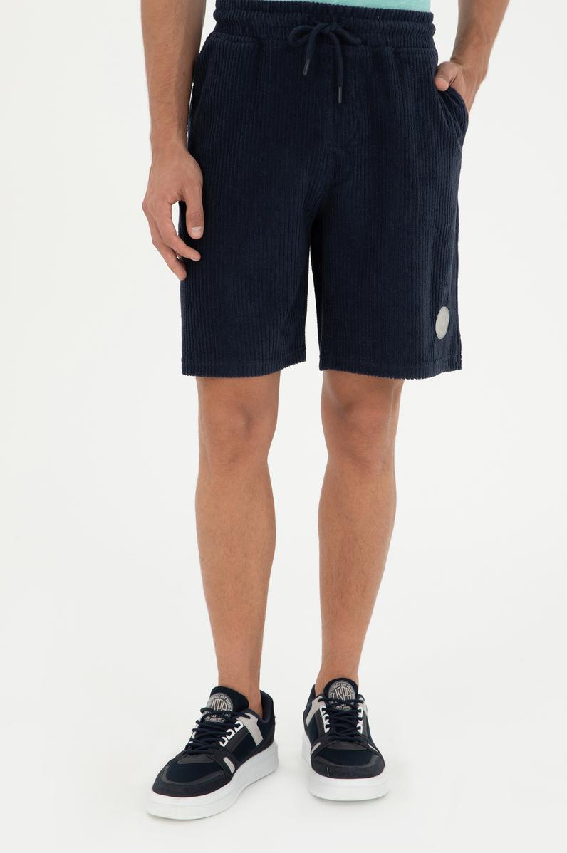 Erkek Lacivert Örme Şort