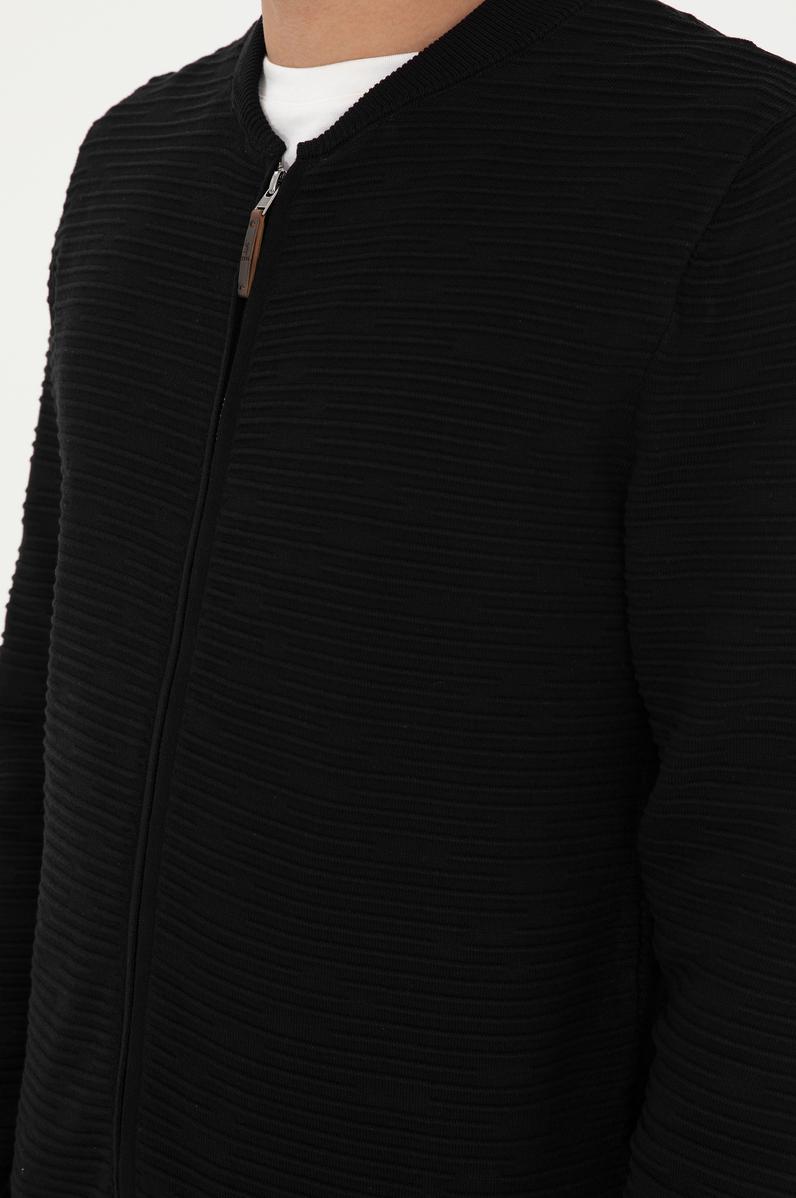 Erkek Siyah Triko Hırka