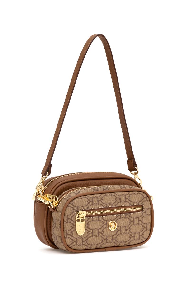 Kadın Koyu Bej Çapraz Çanta