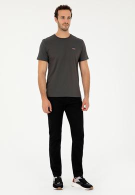 Erkek Siyah Kanvas Pantolon - 50286003446