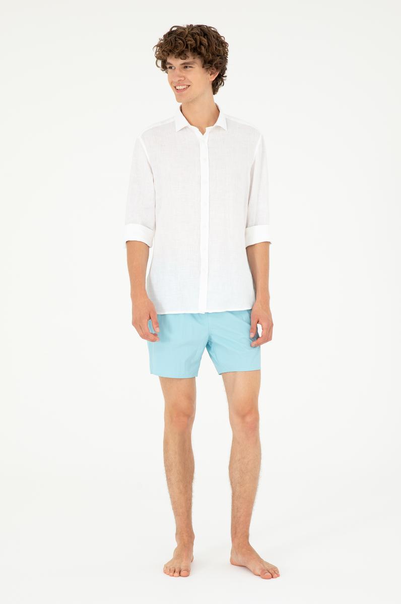 Erkek Mint Deniz Şortu