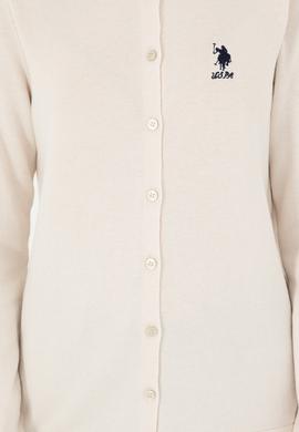 Kadın Krem Basic Triko Hırka - 50293537026