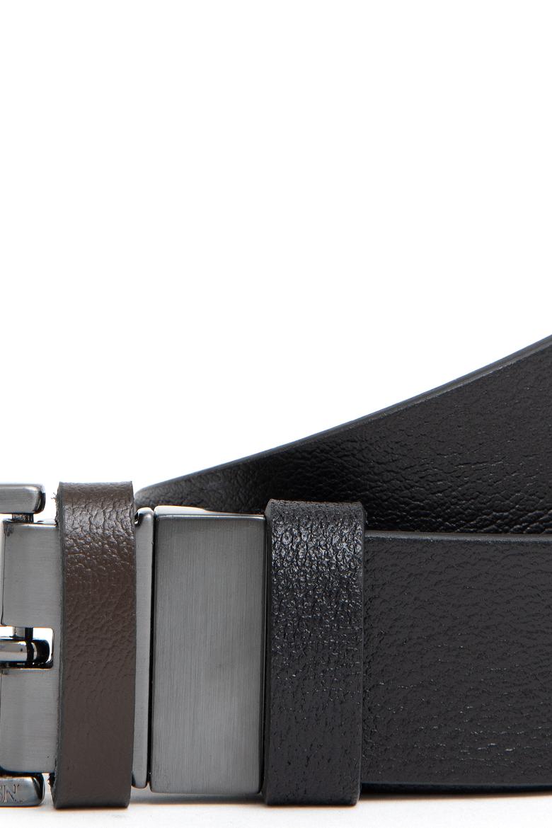 Erkek Çift Taraflı Siyah Kemer - 50294696010