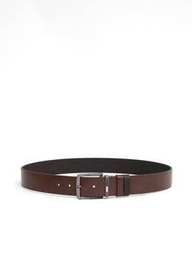 Erkek Çift Taraflı Koyu Kahverengi Kemer - 50294702036