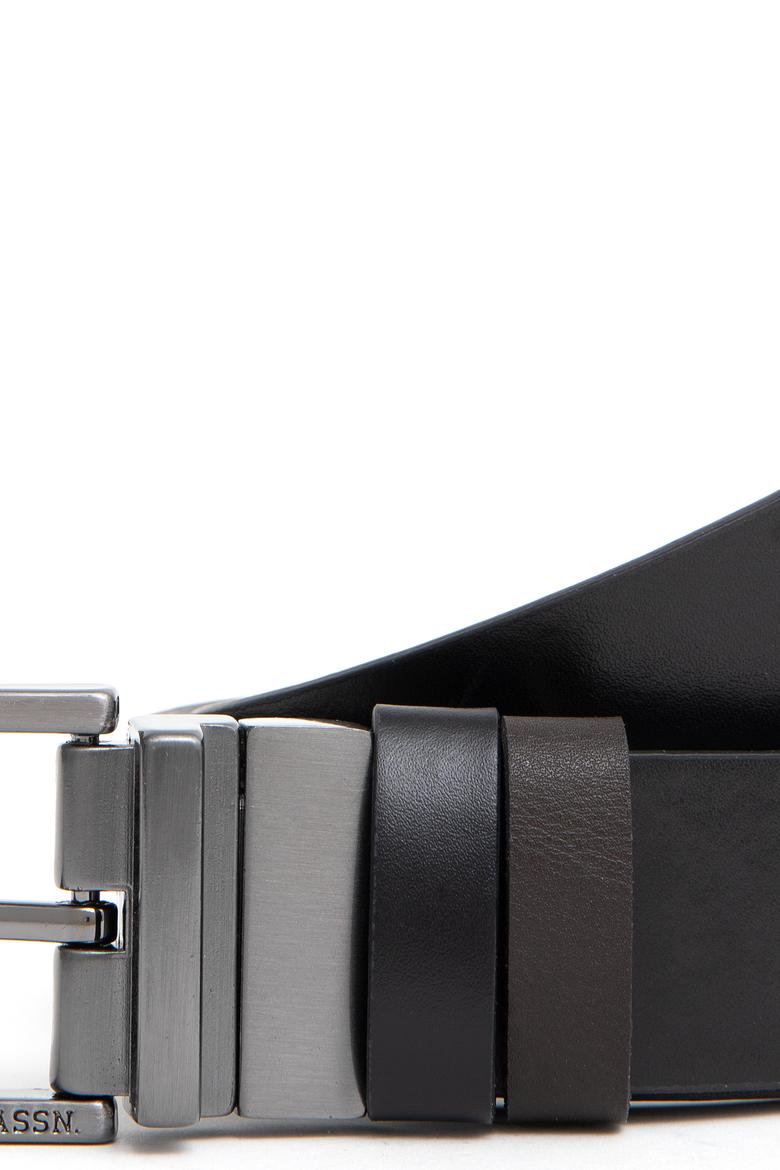 Erkek Çift Taraflı Siyah Kemer - 50294699019