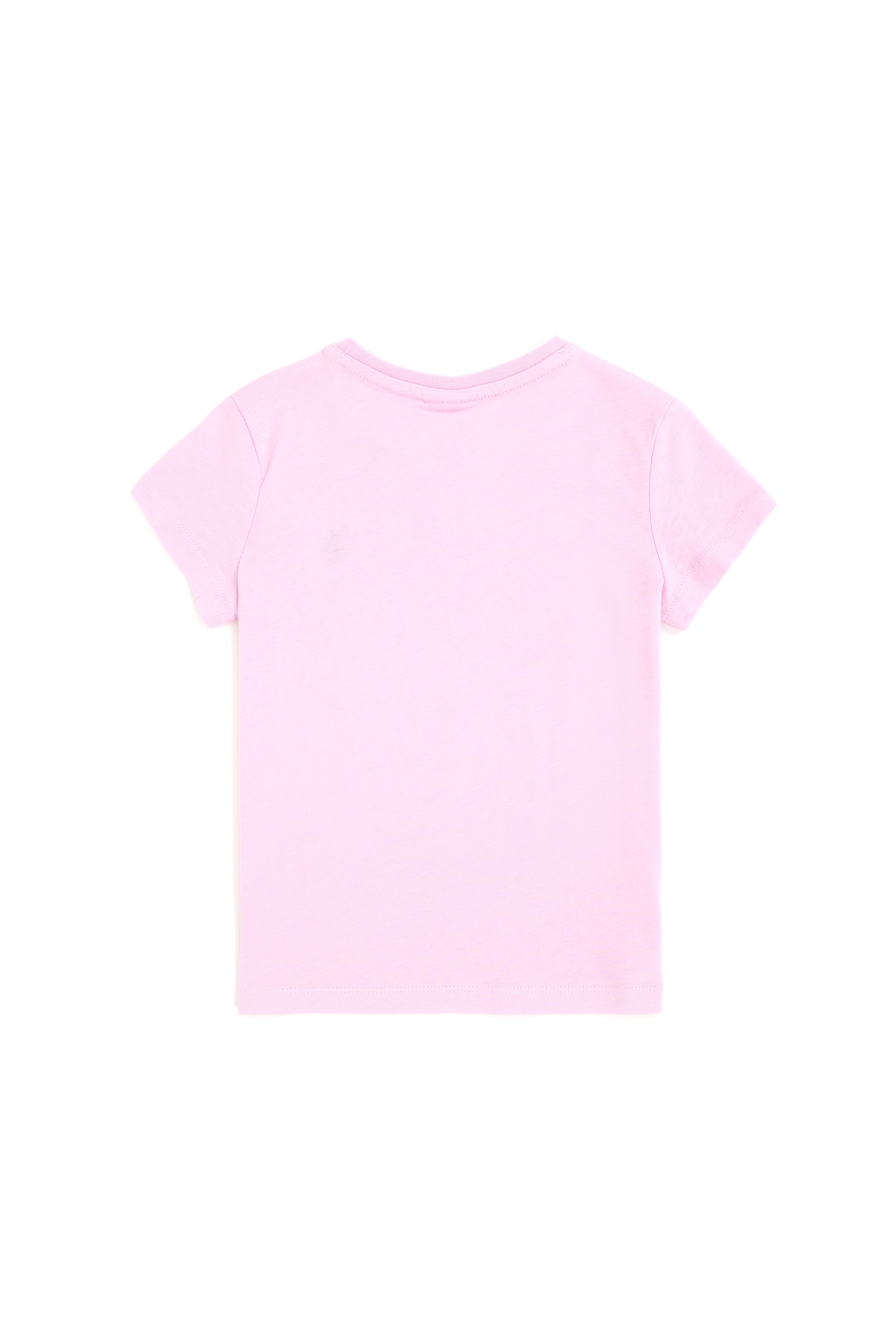 Erkek Çocuk Pembe Basic Bisiklet Yaka Tişört