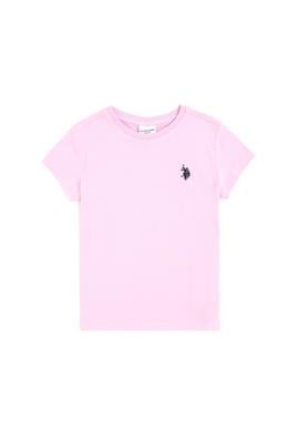 Erkek Çocuk Pembe Basic Bisiklet Yaka Tişört - 50279612098